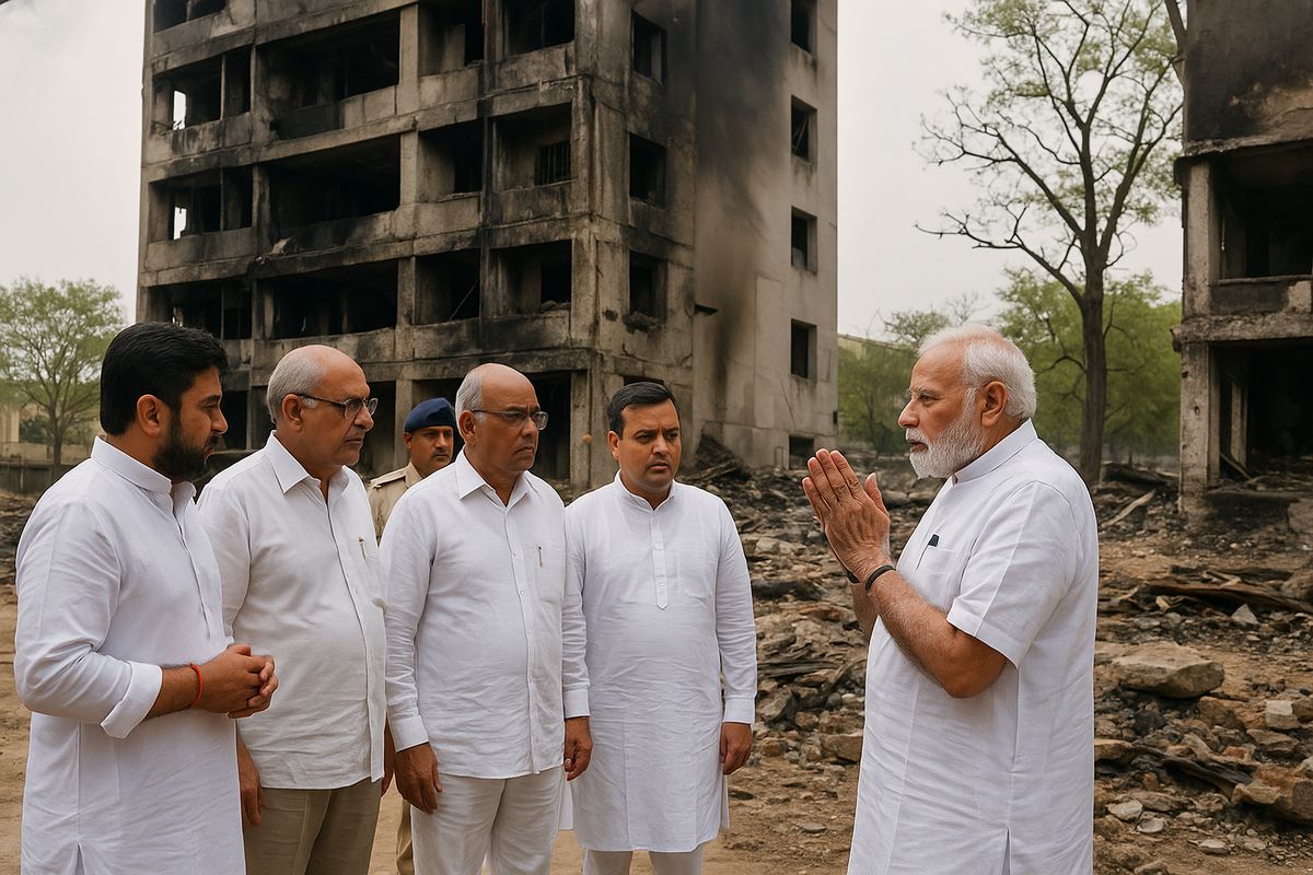 Air India plane crash: एयर इंडिया विमान हादसा: अहमदाबाद में भीषण दुर्घटना, 241 की मौत, पीएम मोदी ने घायलों से की मुलाकात, जांच शुरू, पीएम मोदी घायलों से मिले