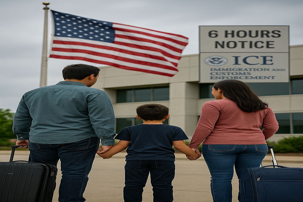America's new deportation policy AI Genreted Photo